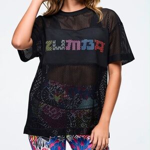 Zumba Eastern Flavor Boxy Mesh Top
New with tags (Oversized)